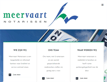 Tablet Screenshot of meervaartnotarissen.nl